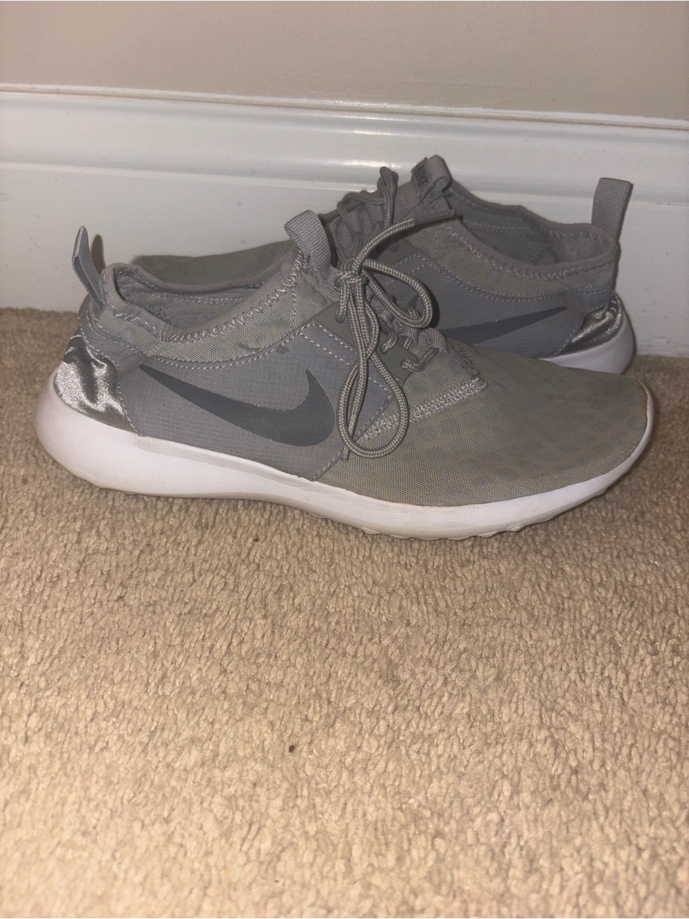 Nike Women's Grey Juvenate Athletic Slip-On Sneakers-size 10